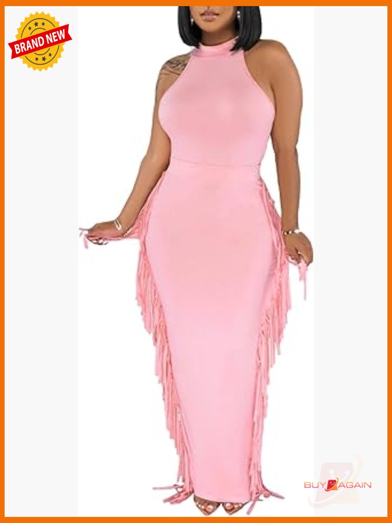 Sexy Halter Crop Top & Ruched Bodycon Skirt Set - Sleeveless 2 Piece Outfit